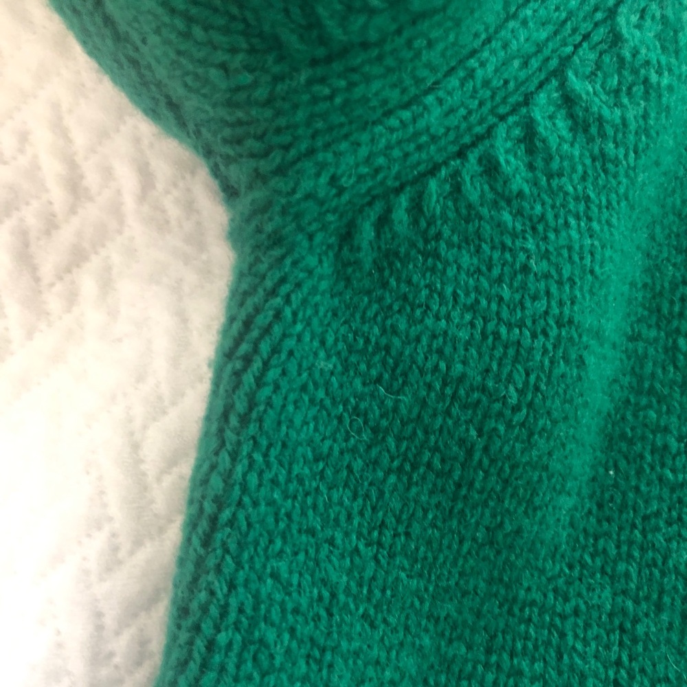 SOLD! Maison Kitsune Green Fox Wool Sweater S - Picture 5 of 8